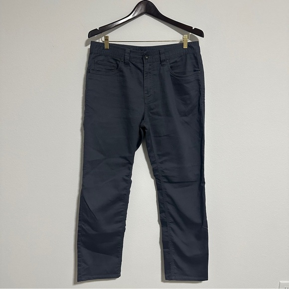 Prana Mens Pants Brion Slim Fit Size 32x32 Gray 5 Pocket Nylon Lightweight - Picture 1 of 10